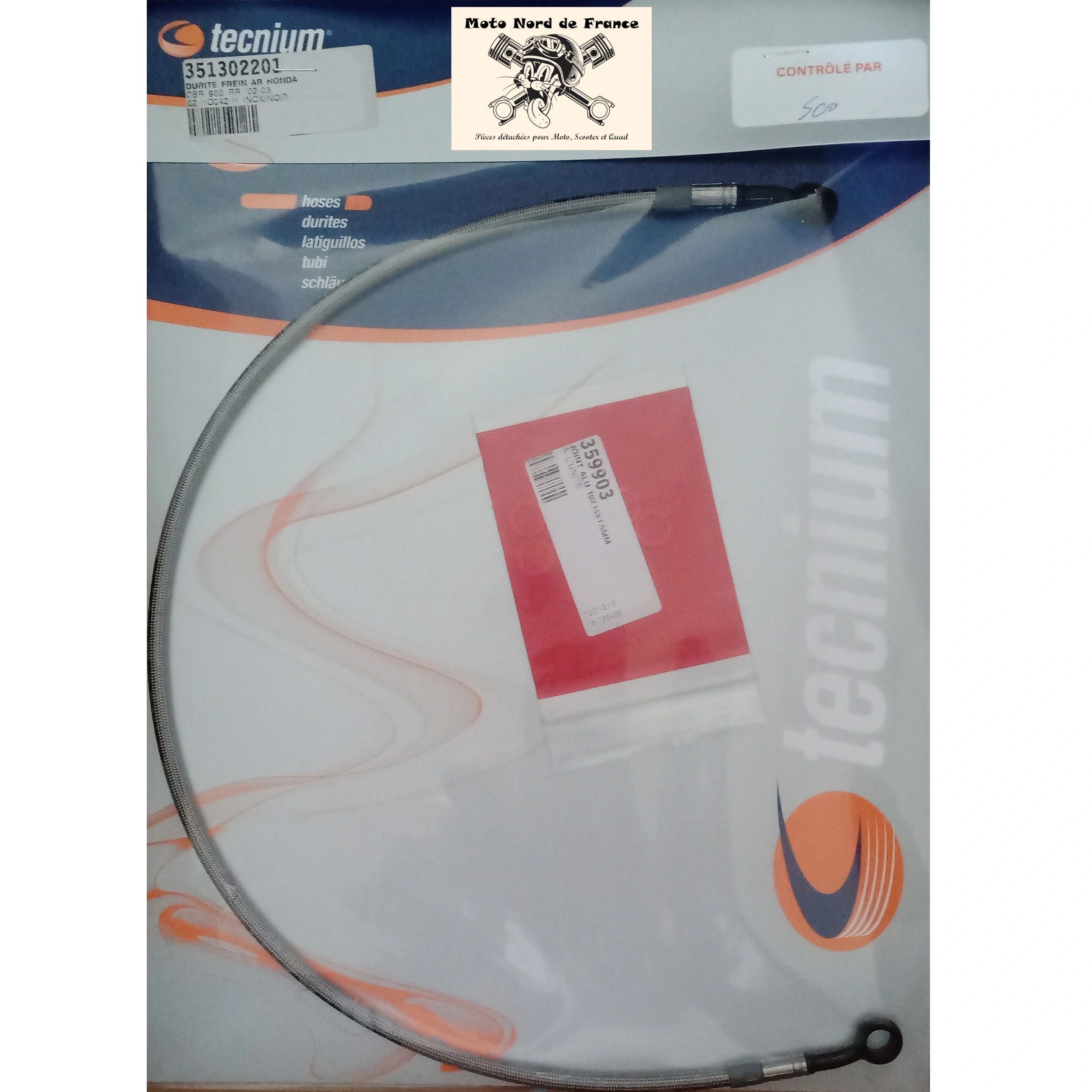 Durite aviation de frein arrière pour Honda CBR 900 RR 2002-2004