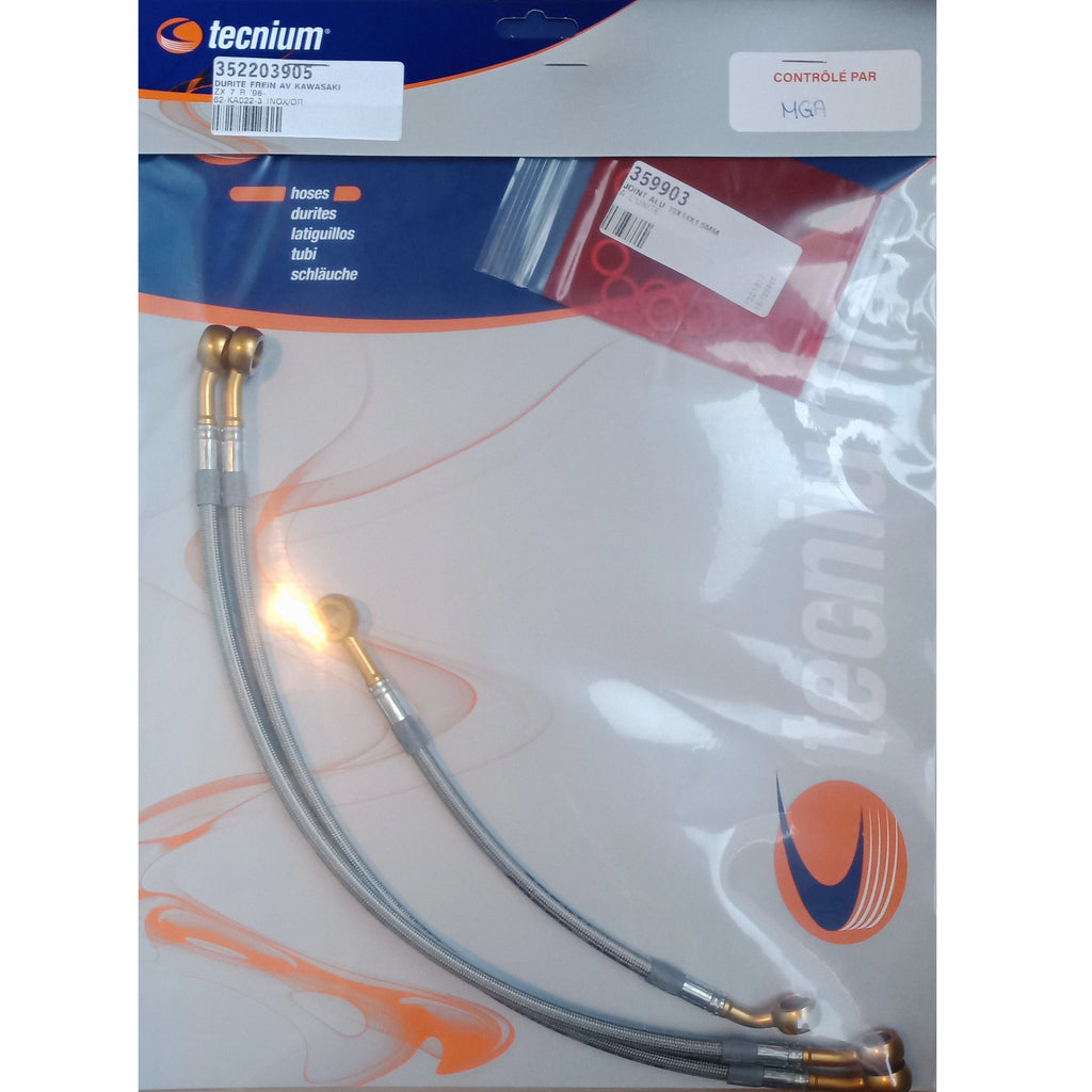 Durites aviation de frein avant pour Kawasaki ZX-7R 1996-2003