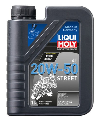 Huile moteur Liqui Moly 4 temps 20W50 Basic street - 1 litre