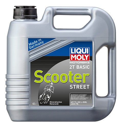 Huile moteur Liqui Moly 2 temps minérale Scooter basic - 4 litres