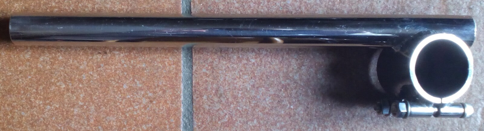 Demi guidon gauche adaptable chromé Ø35 ref-00091