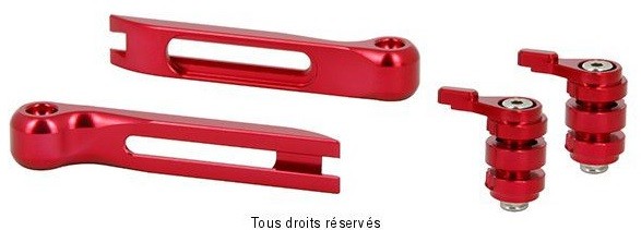 Jeu d'embout et molettes rouges pour leviers articulés Sifam