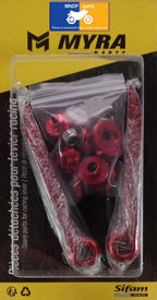 Jeu d'embout et molettes rouges pour leviers articulés Sifam