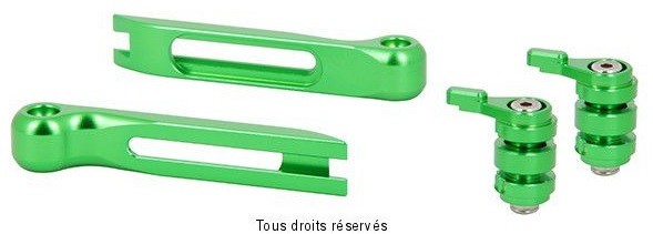 Jeu d'embout et molettes verts pour leviers articulés Sifam
