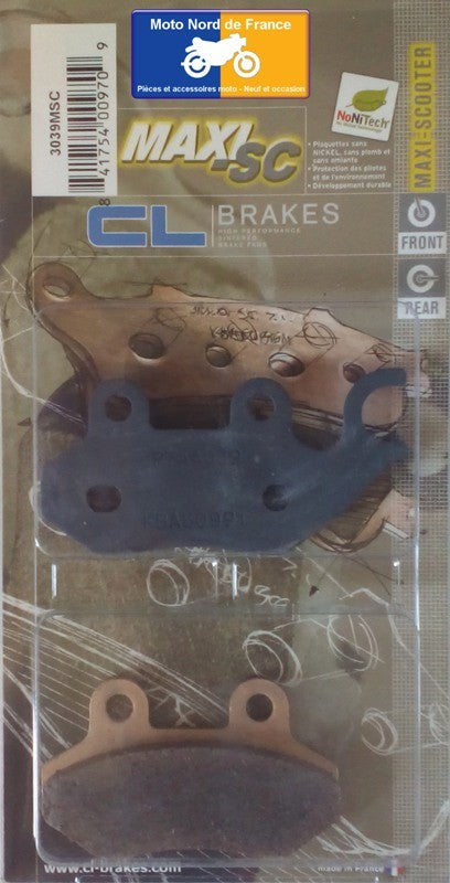 Plaquettes de frein Carbone Lorraine type 3039 MSC