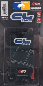 Plaquettes Carbone Lorraine racing de frein avant type 1185 C60