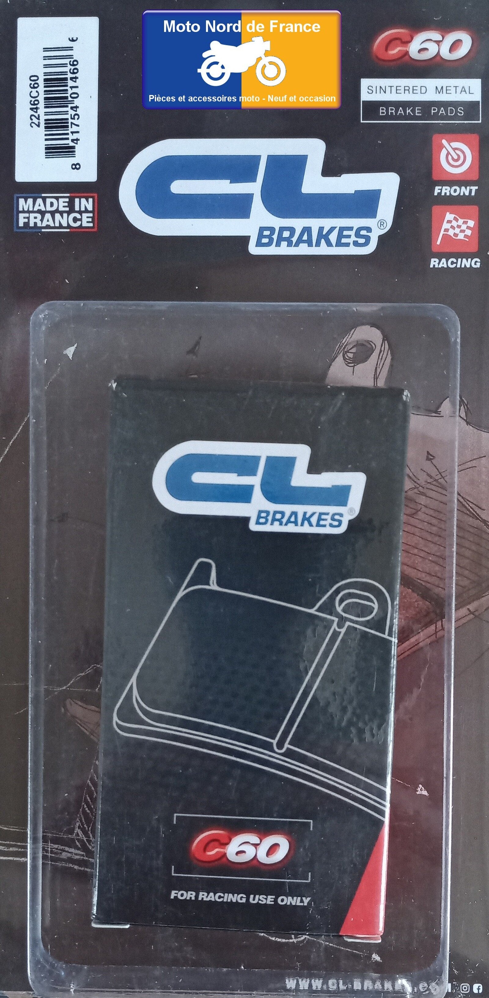 Plaquettes de frein racing Carbone Lorraine type 2246 C60