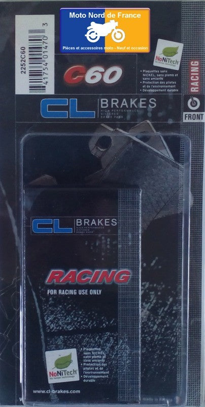 Plaquettes de frein racing Carbone Lorraine  type 2252 C60