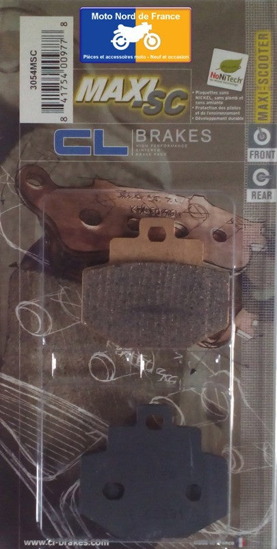 Plaquettes de frein Carbone Lorraine type 3054 MSC