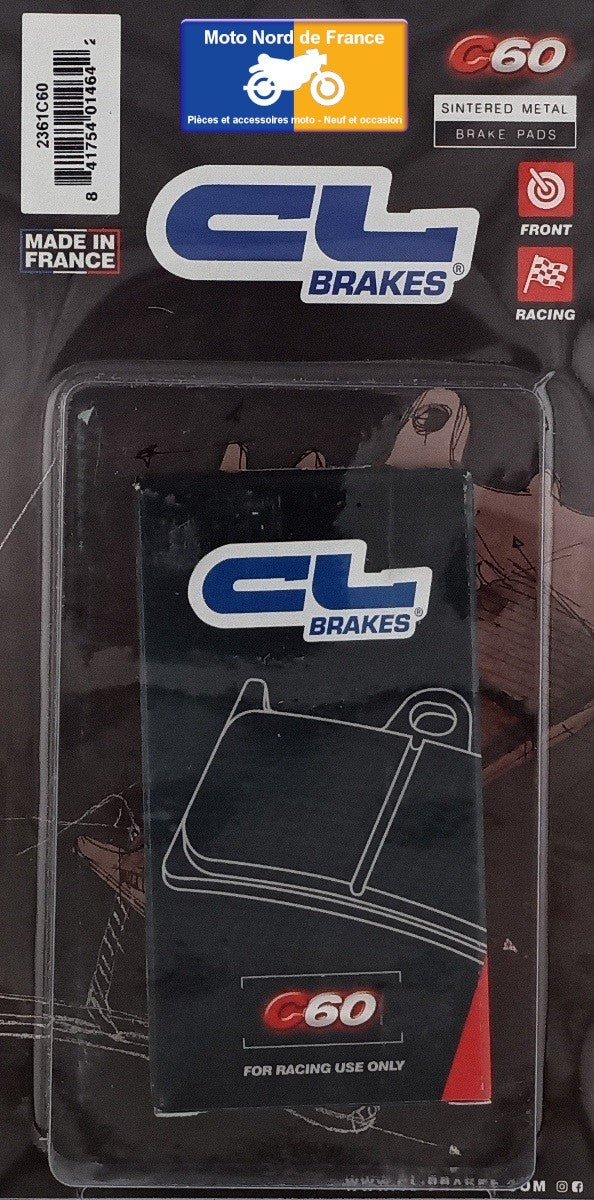 Plaquettes Carbone Lorraine racing de frein avant type 2361 C60