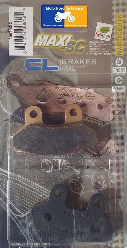 Plaquettes de frein Carbone Lorraine type 3067 MSC