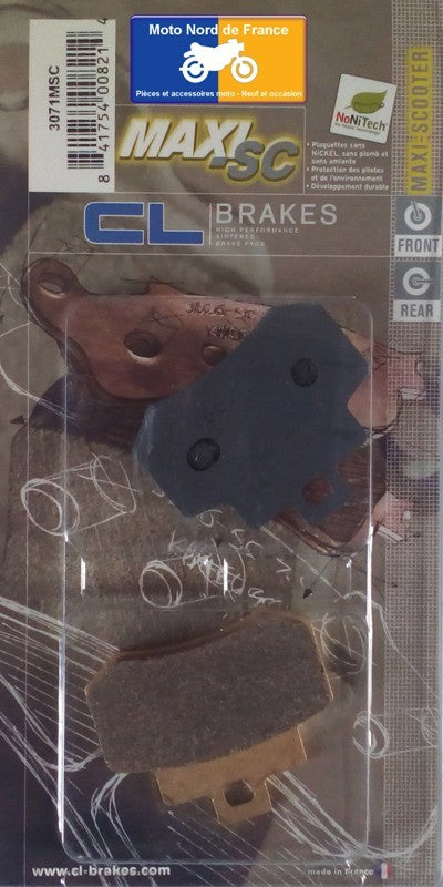 Plaquettes de frein Carbone Lorraine type 3071 MSC