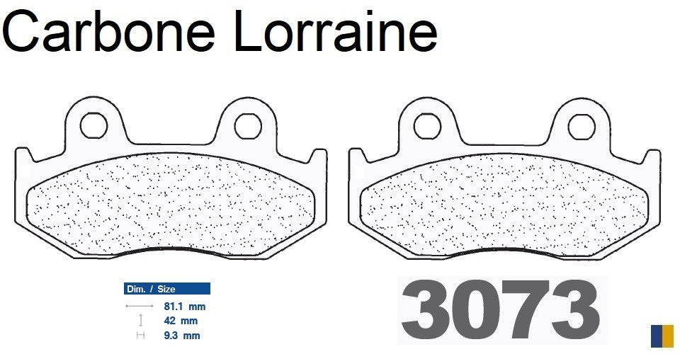 Plaquettes de frein Carbone Lorraine type 3073 MSC