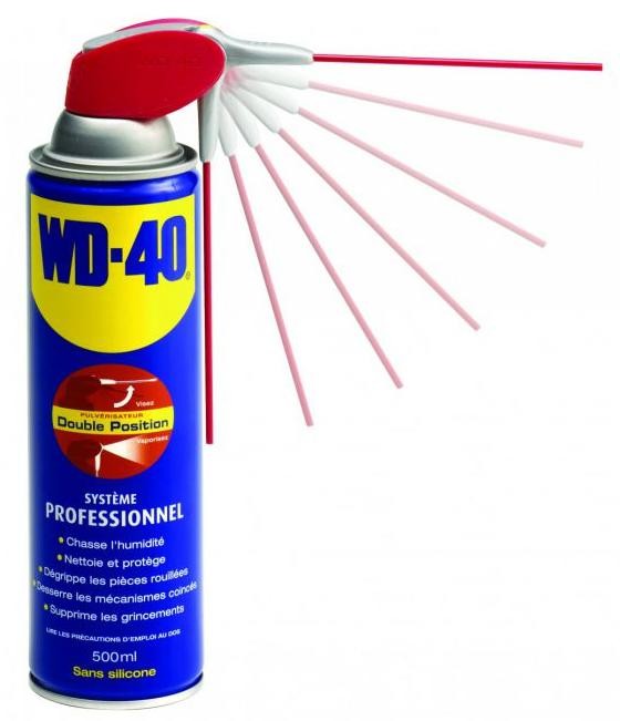 Spray multi-fonction WD-40 500 ml double position