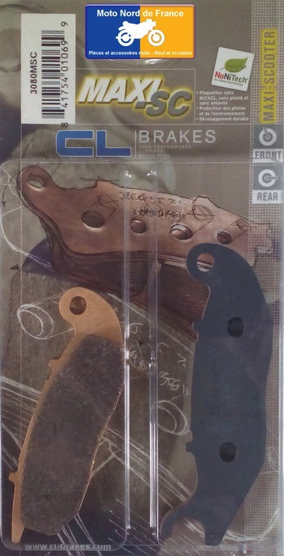 Plaquettes de frein Carbone Lorraine type 3080 MSC