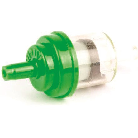 Filtre à essence pour tuyau Ø6 - capot couleur vert