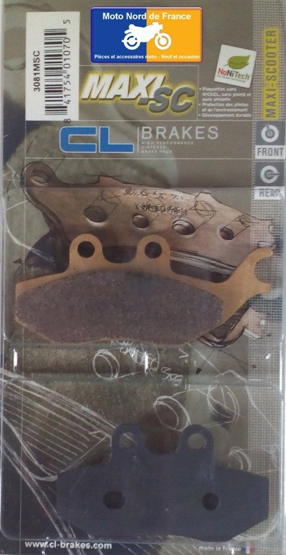 Plaquettes de frein Carbone Lorraine type 3081 MSC