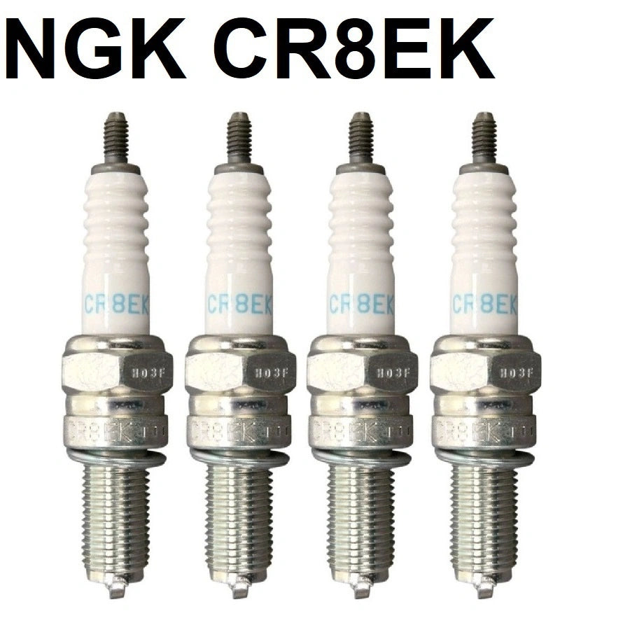4 NGK CR8EK spark plugs for Suzuki 1400 GSX 2001-2007
