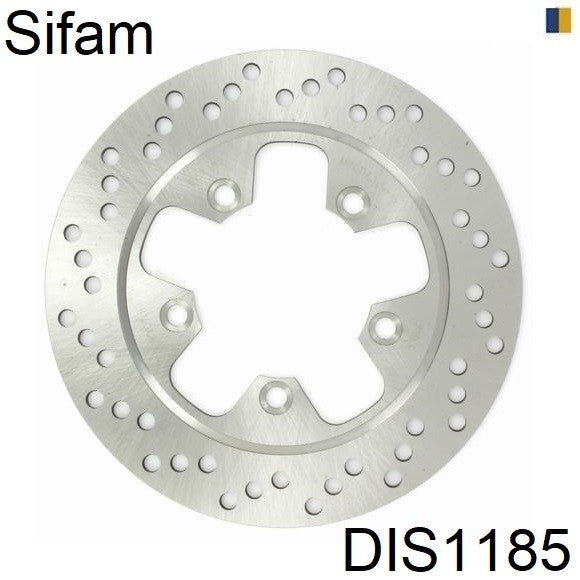 Disque de frein arrière rond Sifam type DIS1185