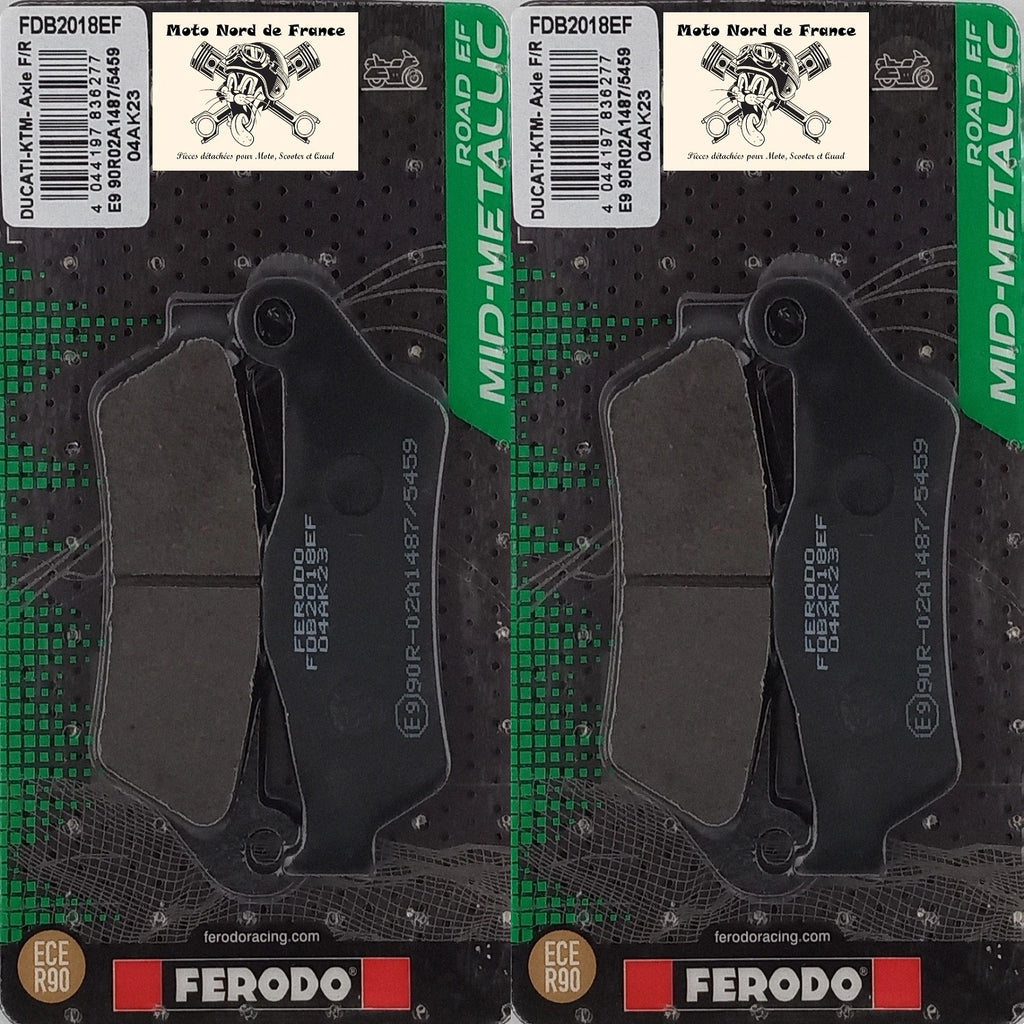 2 jeux de plaquettes Ferodo type FDB2018EF
