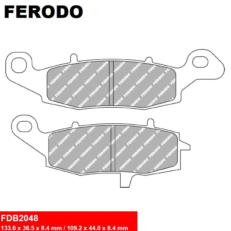 Plaquettes de frein Ferodo semi-métal type FDB2048EF