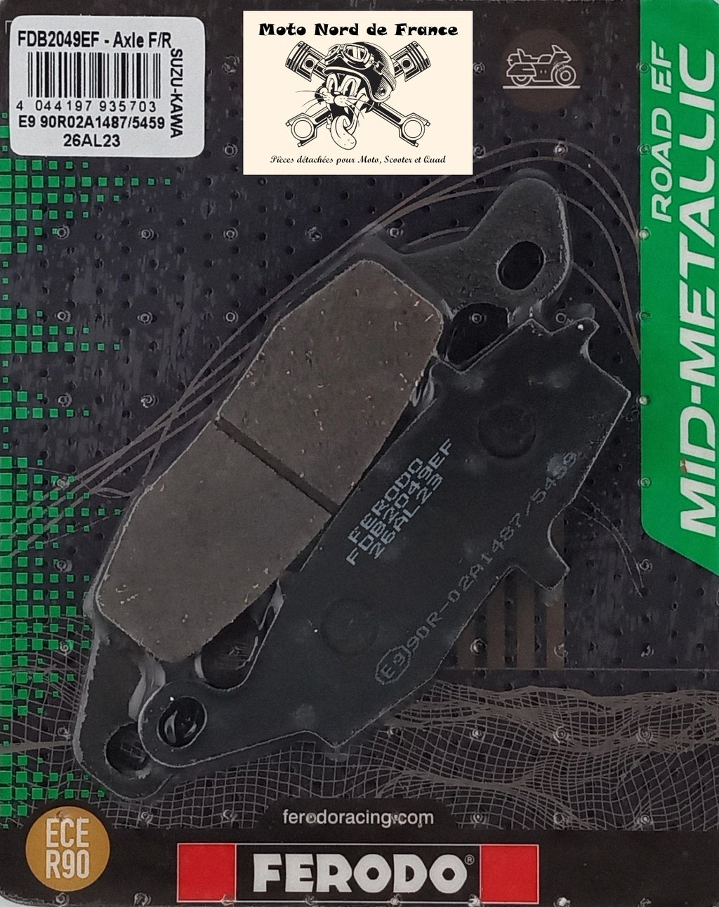 Plaquettes de frein Ferodo semi-métal type FDB2049EF