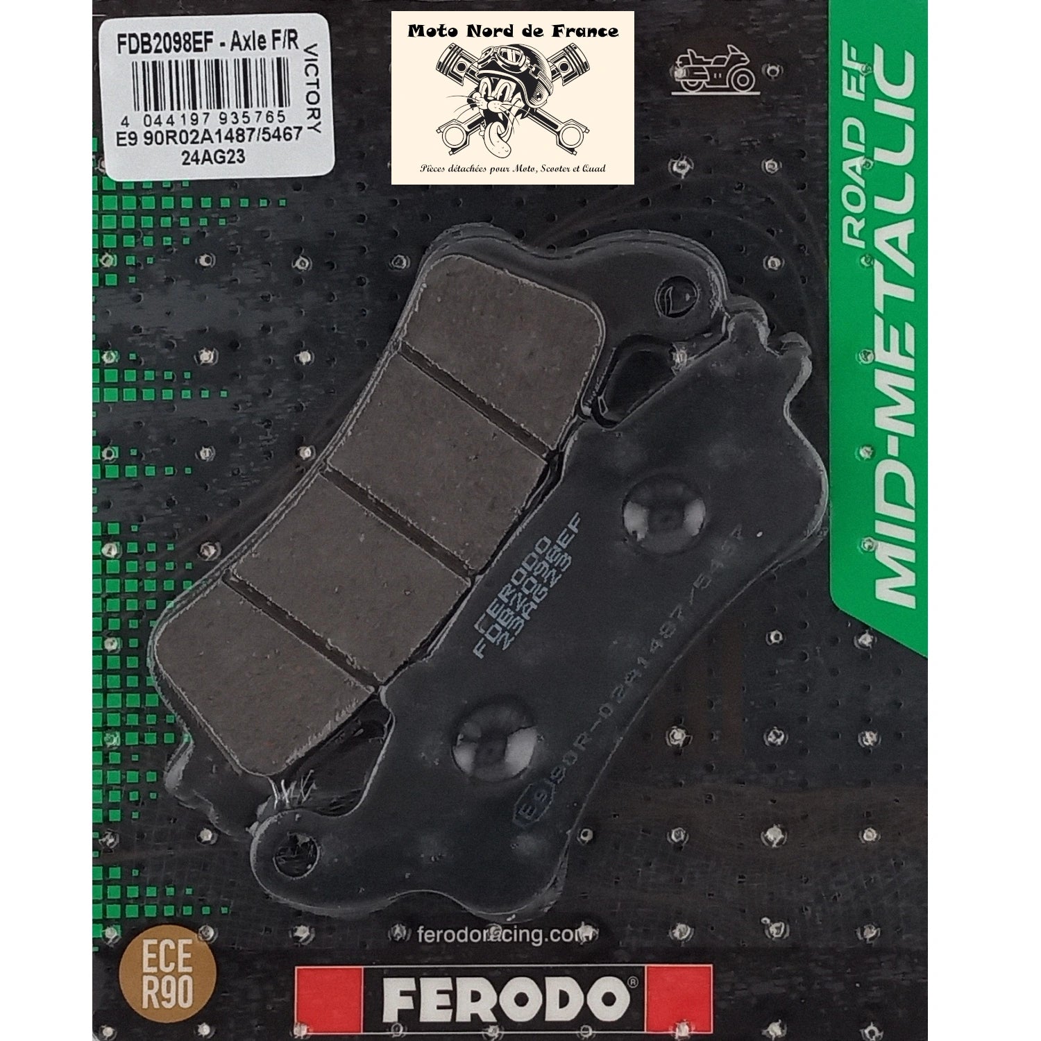 Plaquettes de frein Ferodo type FDB2098EF