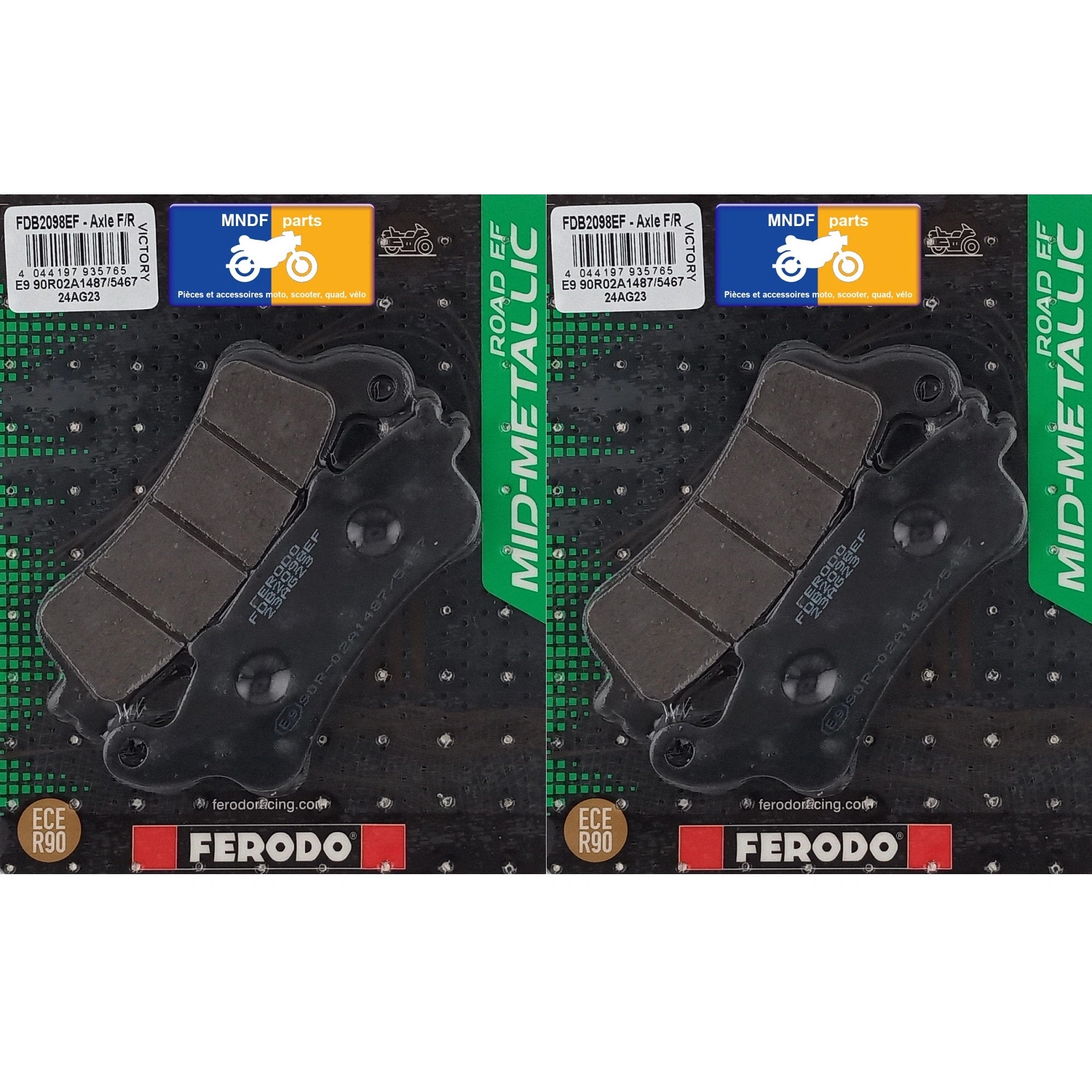 Plaquettes Ferodo de frein avant - Honda CBR 1100 XX Superblackbird 1996-2007