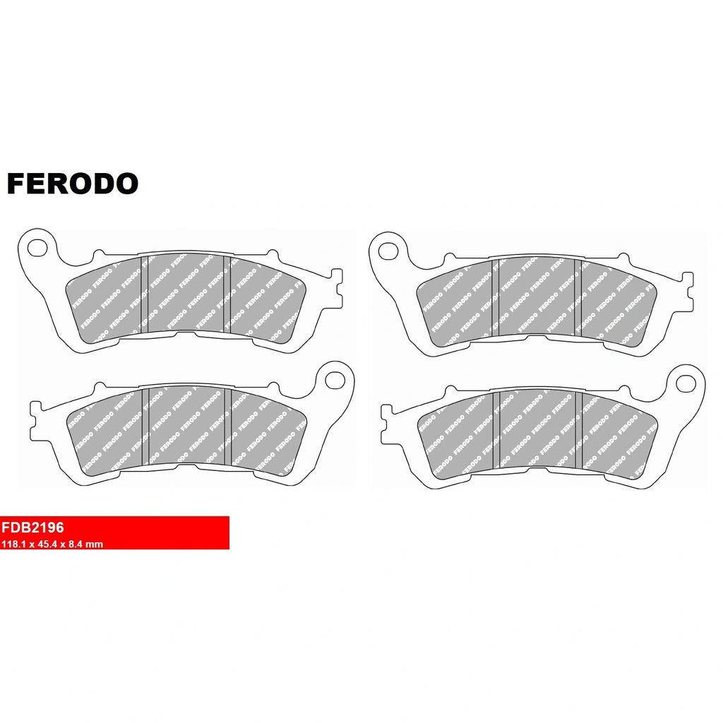 2 jeux de plaquettes Ferodo type FDB2196