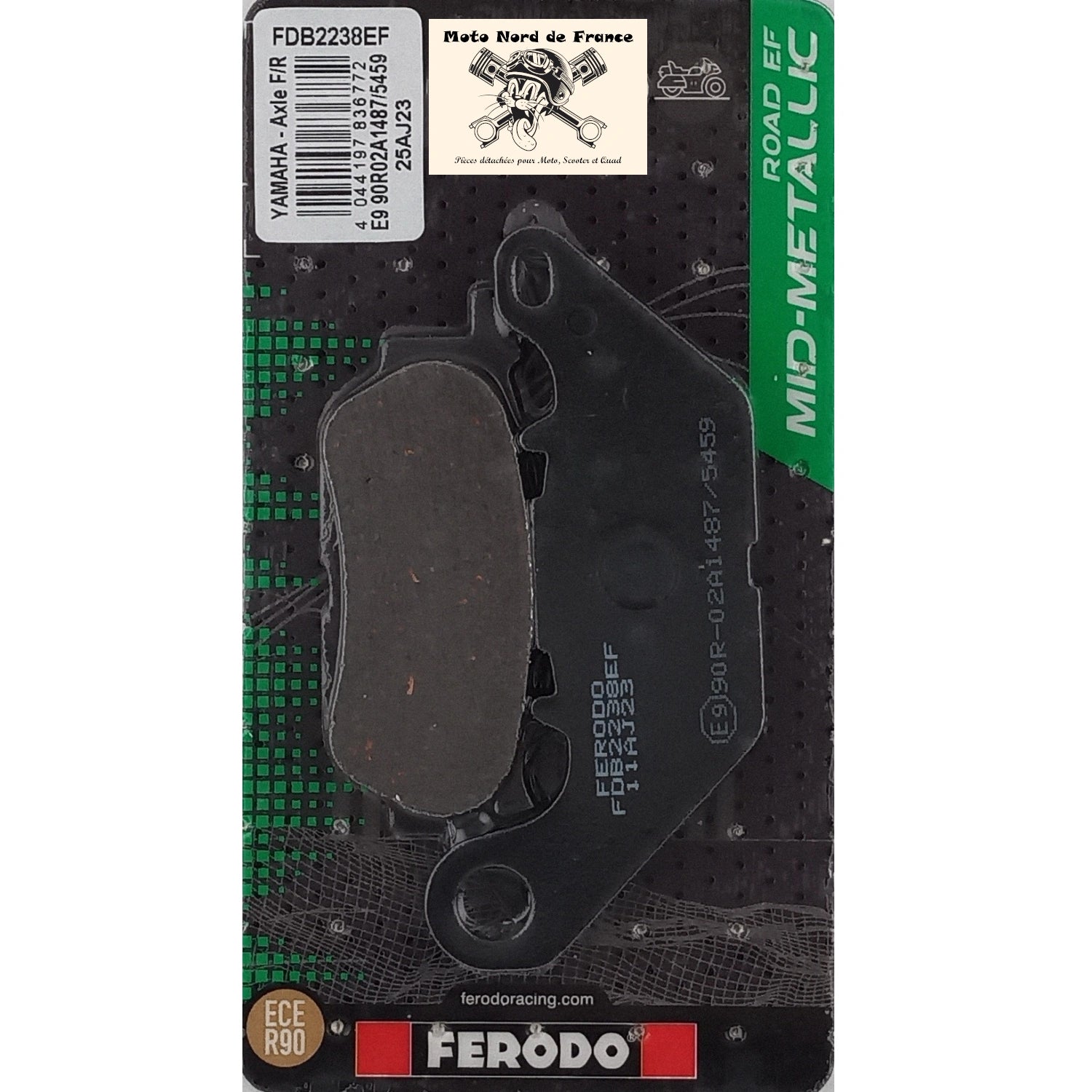 Plaquettes Ferodo de frein arrière pour Yamaha GPD 125 N-Max 2015-2025