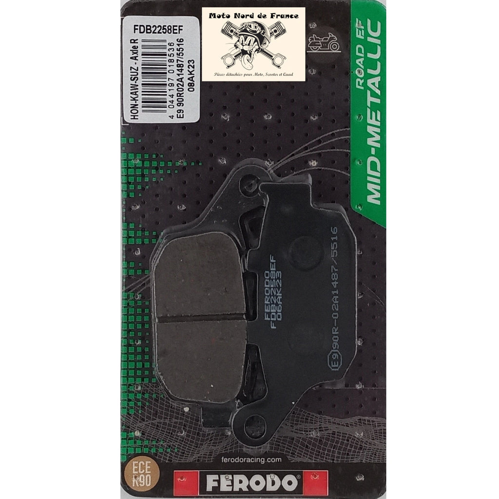 Plaquettes de frein Ferodo semi-métal type FDB2258EF