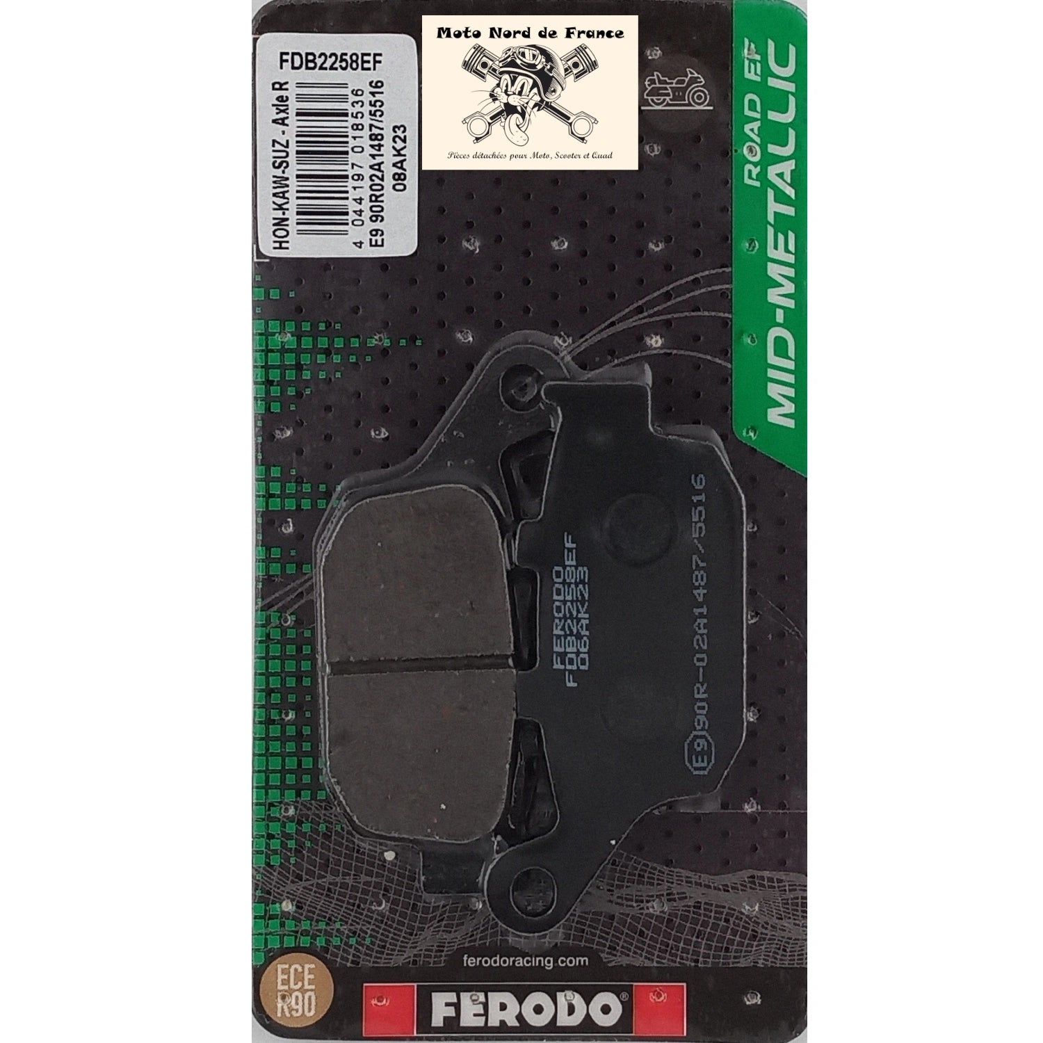 Plaquettes de frein Ferodo semi-métal type FDB2258EF