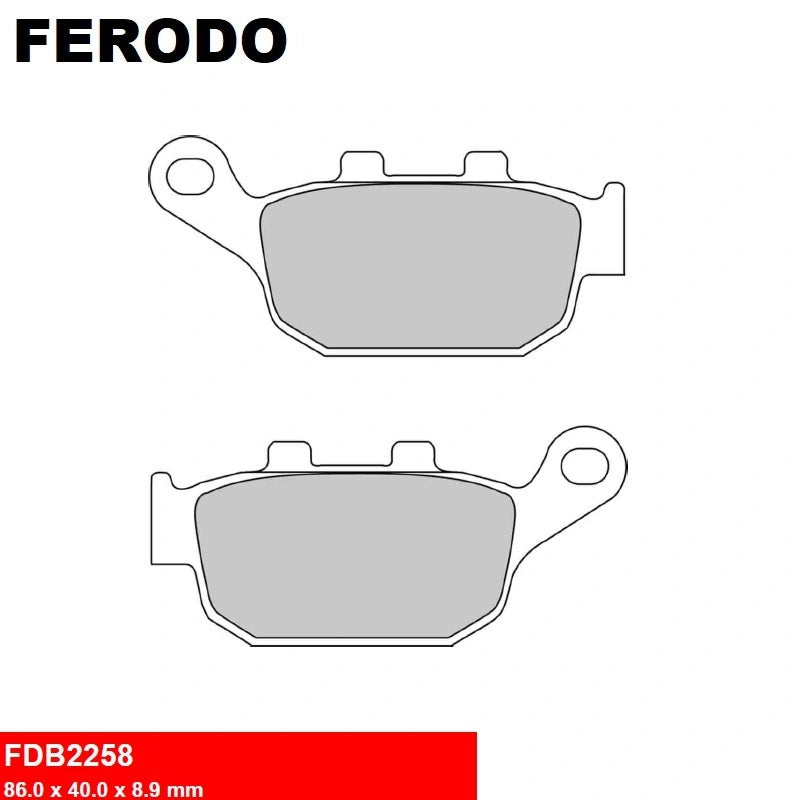 Plaquettes de frein Ferodo semi-métal type FDB2258EF
