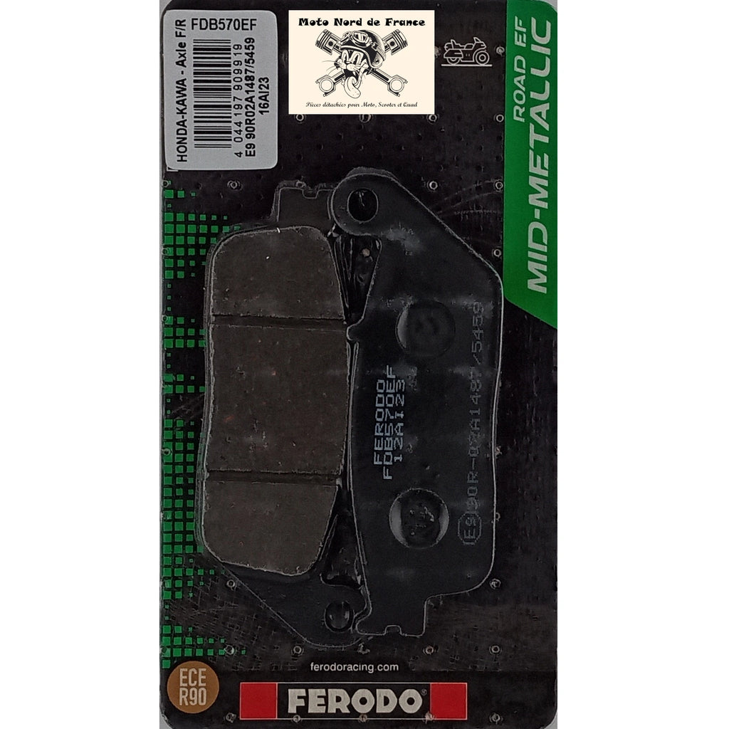 Plaquettes de frein Ferodo type FDB570EF