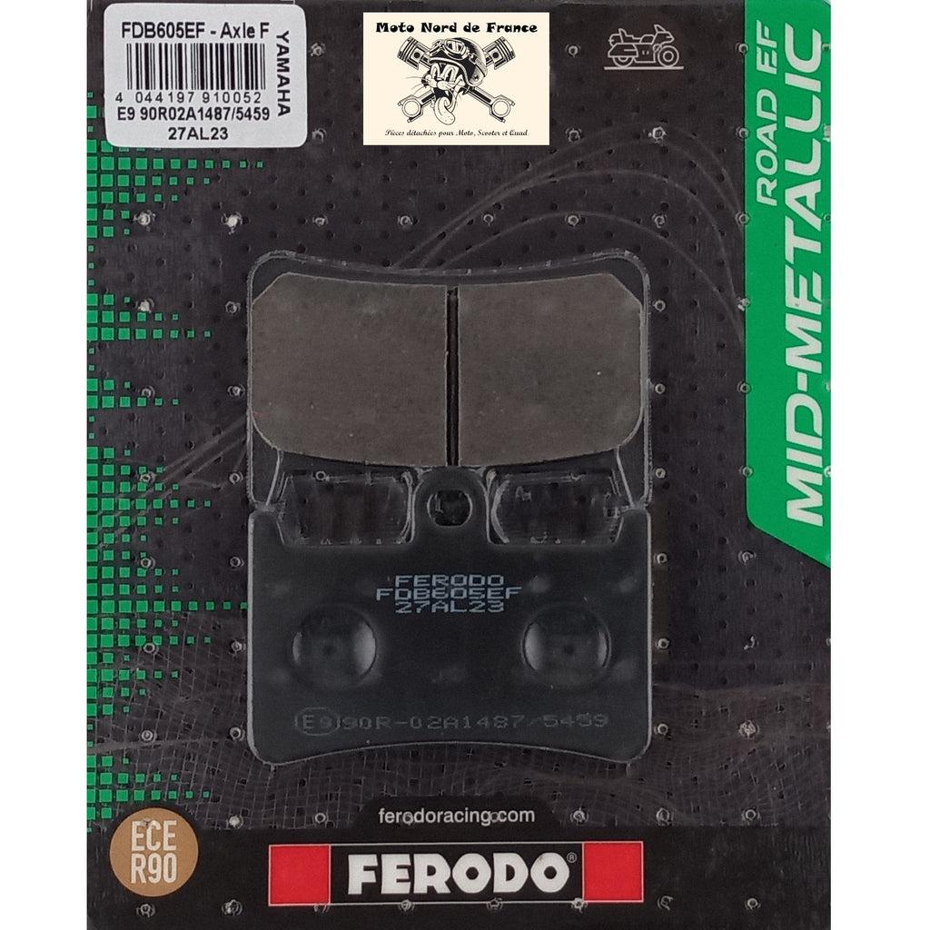 Plaquettes de frein Ferodo semi-métal type FDB605EF