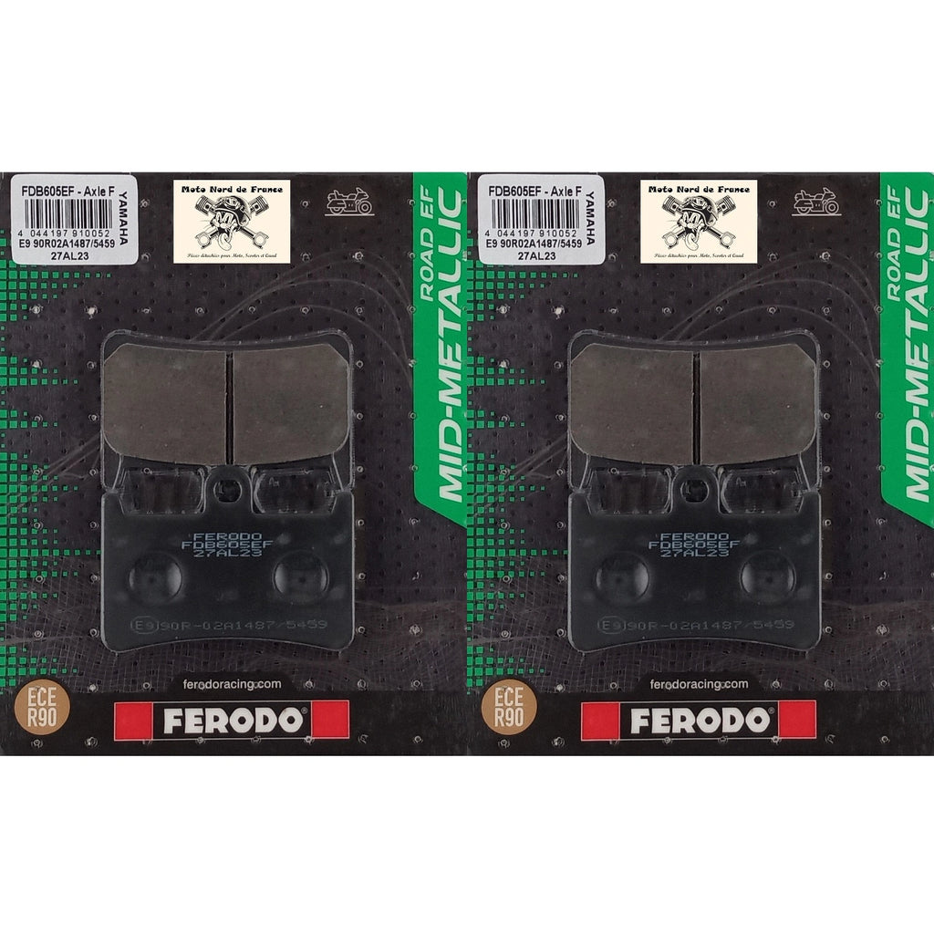 2 jeux de plaquettes Ferodo type FDB605EF