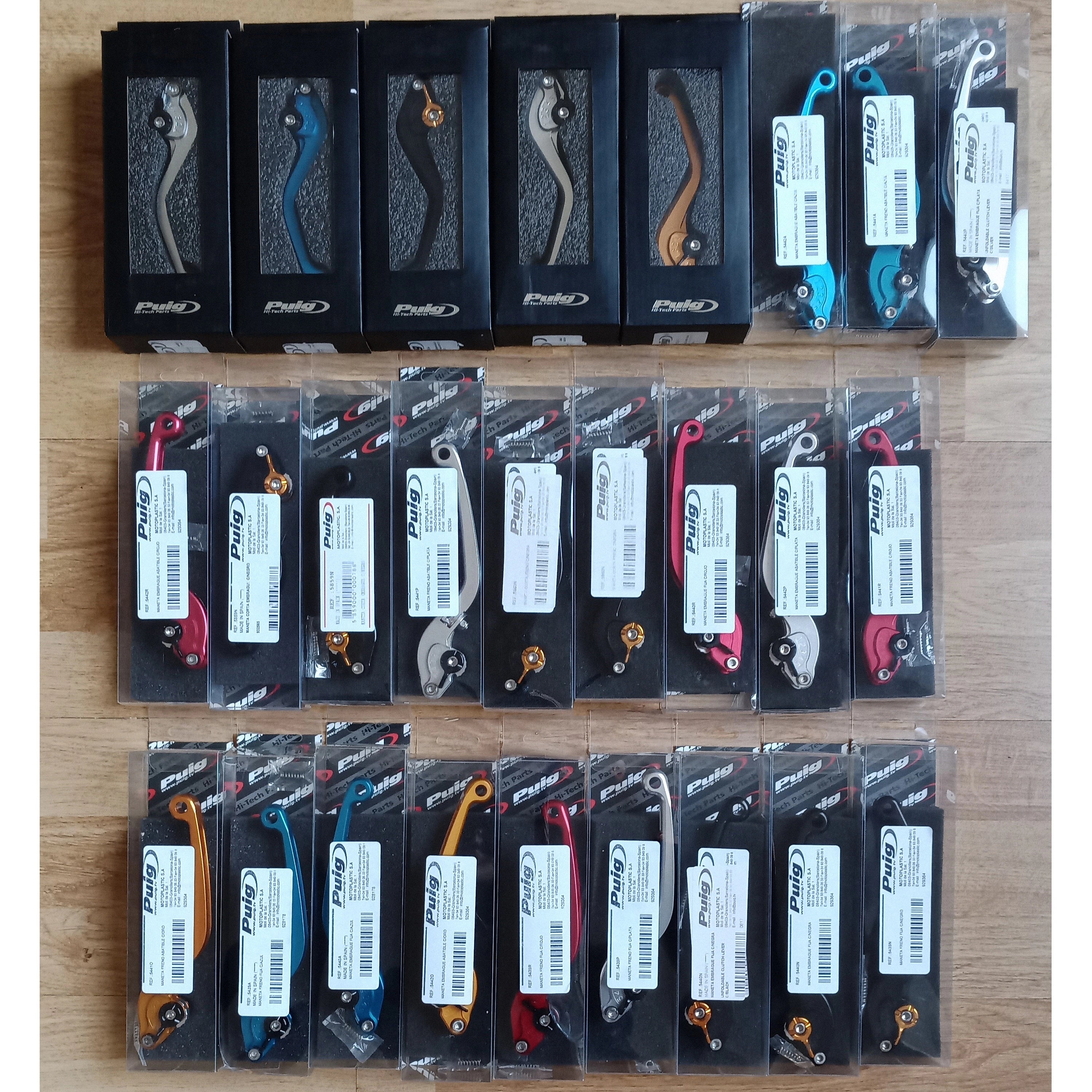 Lot de leviers de frein et d'embrayage PUIG neufs