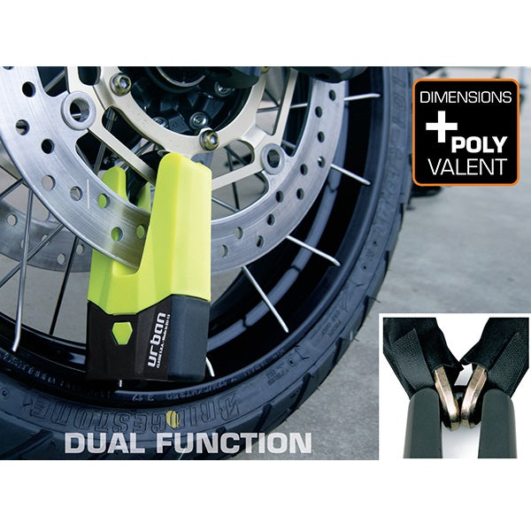 Bloque disque Urban mini U jaune homologué SRA