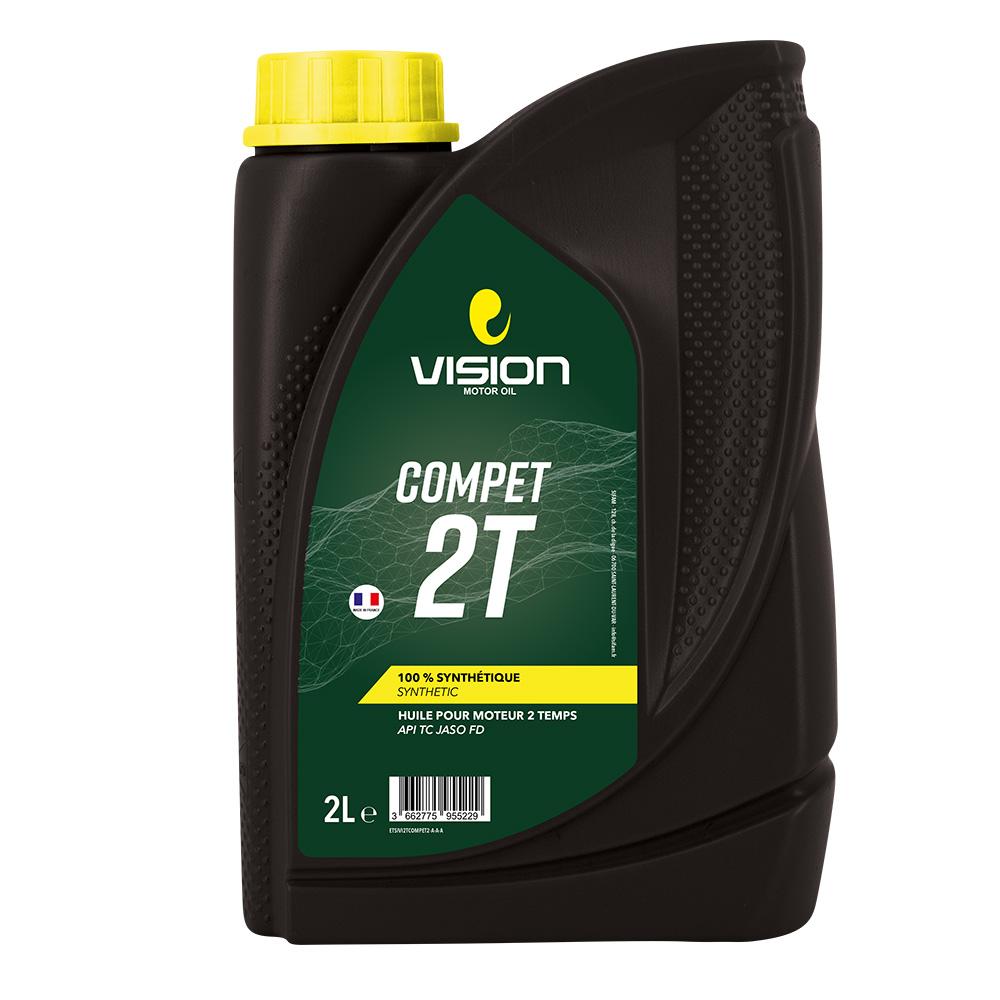 Huile moteur VISIO-COMPET 2 temps full synthétique bidon de 2 Litres