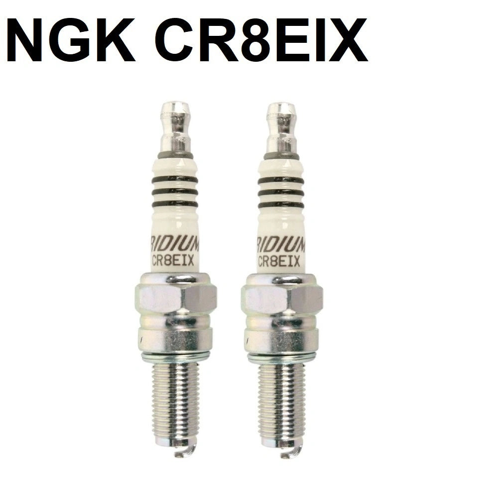 2 bougies NGK iridium CR8EIX pour Hyosung GT 125 Comet 2004-2012