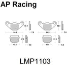 AP Racing brake pads type LMP1103SC scooter